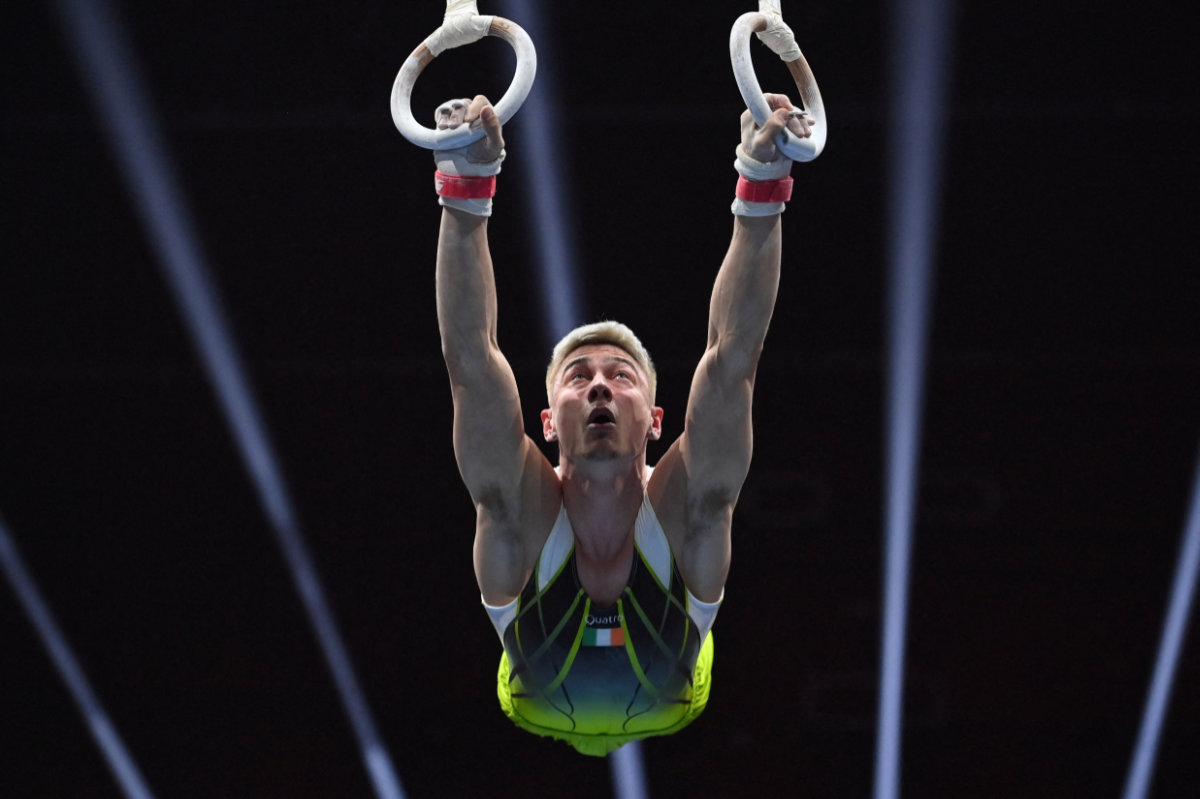 Adam Steele. European Artistic Gymnastics Championships 2021. Photo by Fabrice COFFRINI _ AFP