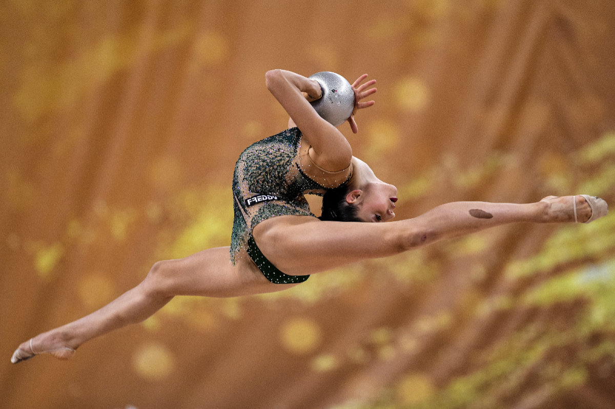 Milena Baldassarri . World Rhythmic Gymnastics Championships 2018. Photo by Dimitar DILKOFF _ AFP